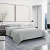 VERA WANG Diamond Velvet 3-Piece Gray Solid Plush Microfiber King Quilt ...