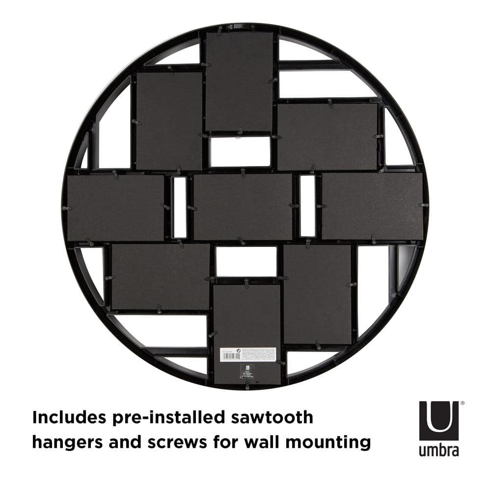 Classic Black 9-Opening Collage Wall Frame 23" Display