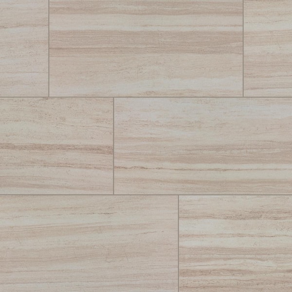 Daltile Articulo Editorial White 12 in. x 24 in. Glazed Porcelain Floor Tile (563.2 sq. ft./pallet)