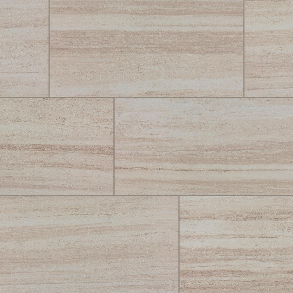 Daltile Articulo Editorial White 12 In X 24 In Glazed Porcelain Floor Tile 176 Sq Ftcase 7804