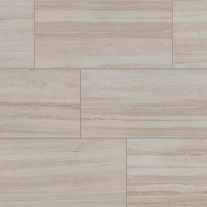 Articulo Editorial White 12 in. x 24 in. Glazed Porcelain Floor Tile (17.6 sq. ft./case)