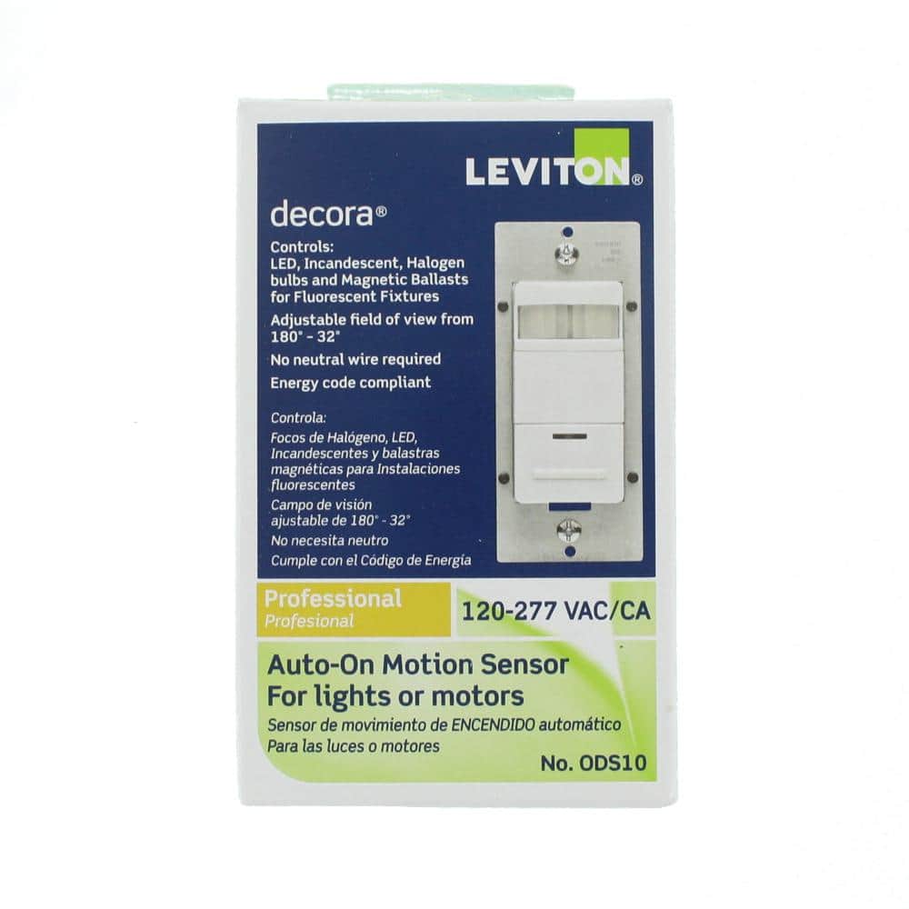 White Infrared Motion Sensing Occupancy Wall Switch