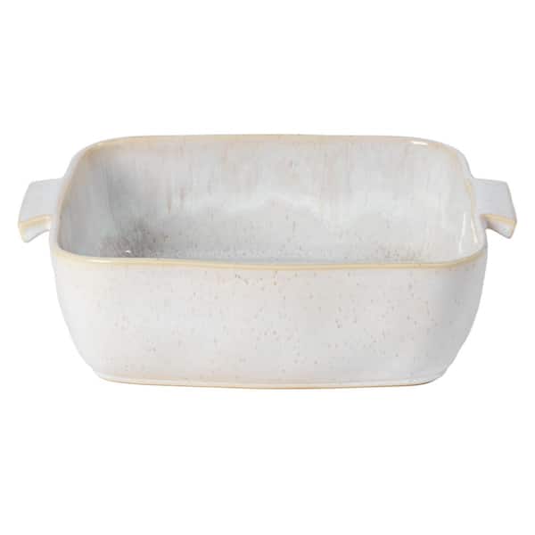 CASAFINA Eivissa 13 in. 146 fl. oz. Sand Beige Square Stoneware Baker