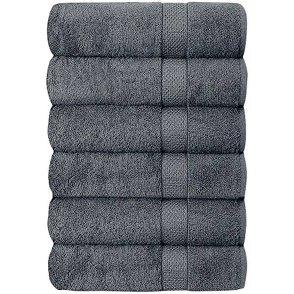 thumbnail image 2 of 6 Pack Carenesse Gray Barber Razor Towels – 22x70 Cm, 100% Cotton, Extra Soft, Öko-Tex 2 of 5