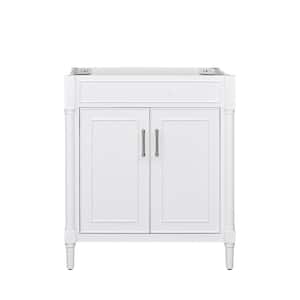 Bristol 30 in. W x 21.5 in. D x 34 in. H Bath Vanity Cabinet without Top in White