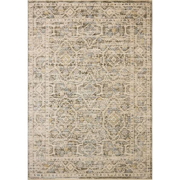 Clarisse Olive/Ivory 2 ft. 6 in.  x 10 ft. 2 in.  Traditional Runner Rug