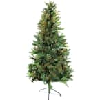 Aurio Lighting 6 ft. Unlit Spruce Artificial Christmas Tree with Hinged ...