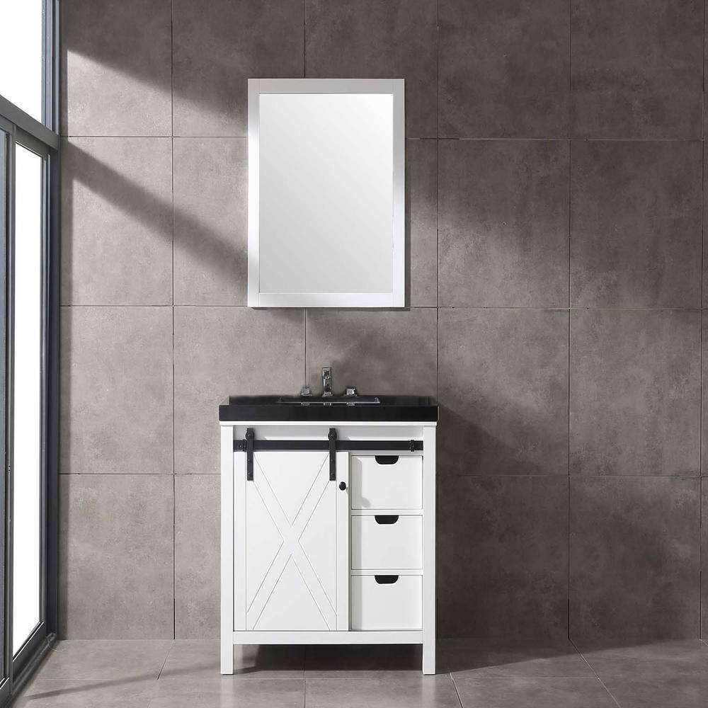 Eviva Dallas 36 in. W x 22 in. D x 34 in. H Bath Vanity in White with