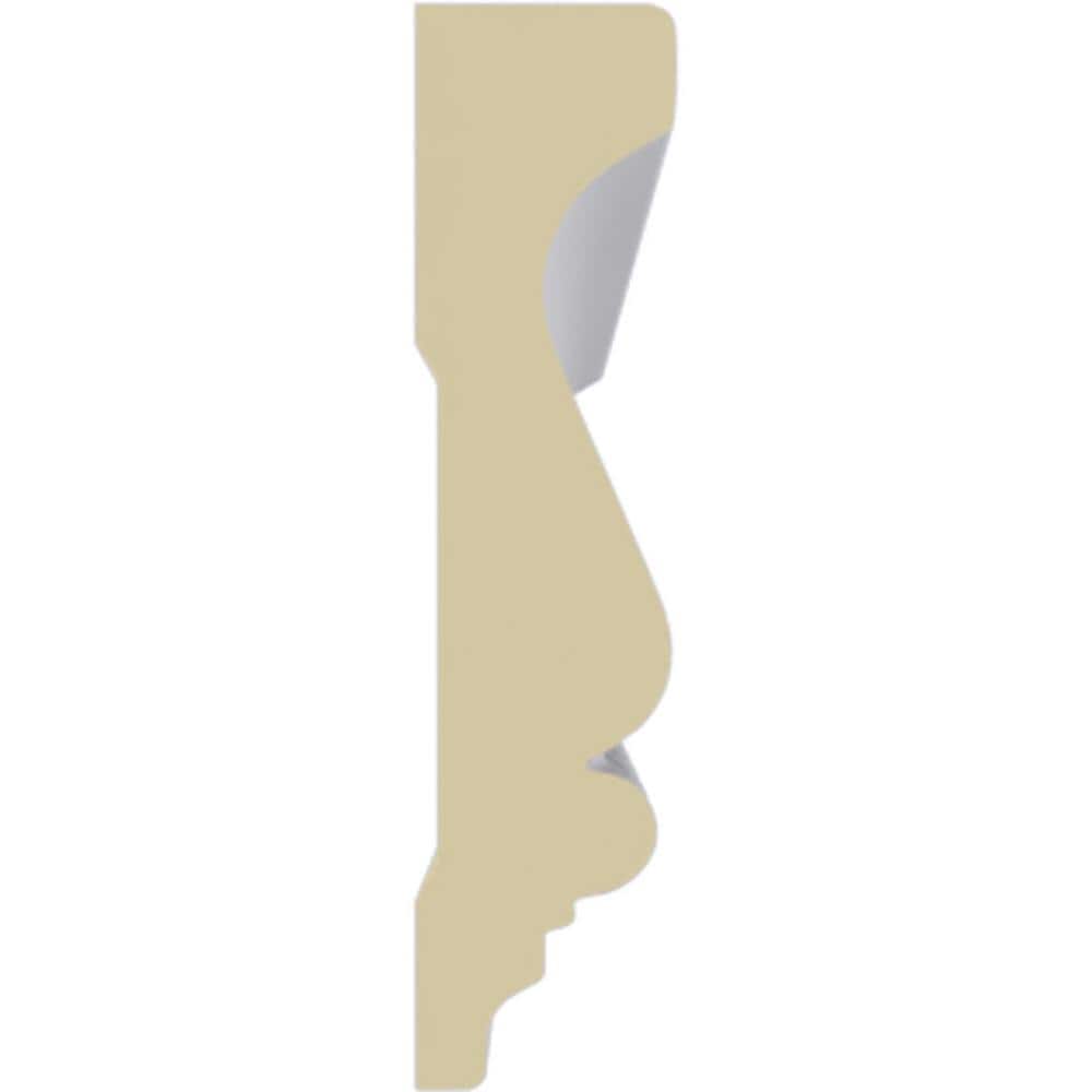 Elegant 94.5" Maria Polyurethane Chair Rail Moulding in White