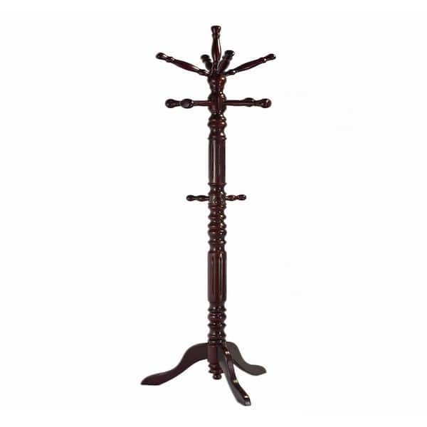 Cherry 12-Hook Coat Rack