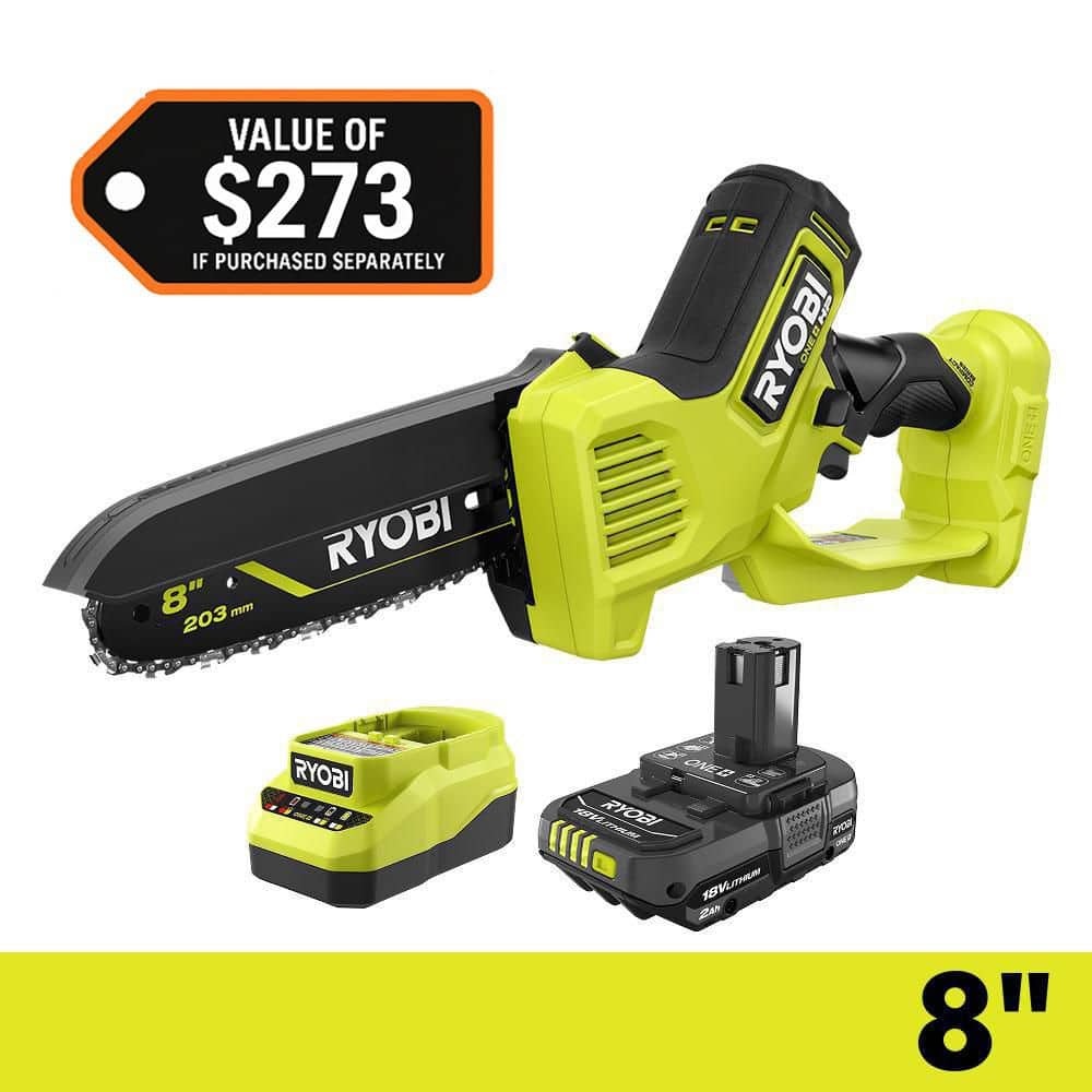 RYOBI ONE+ HP 18V Brushless 8 in. Battery Compact Pruning Mini