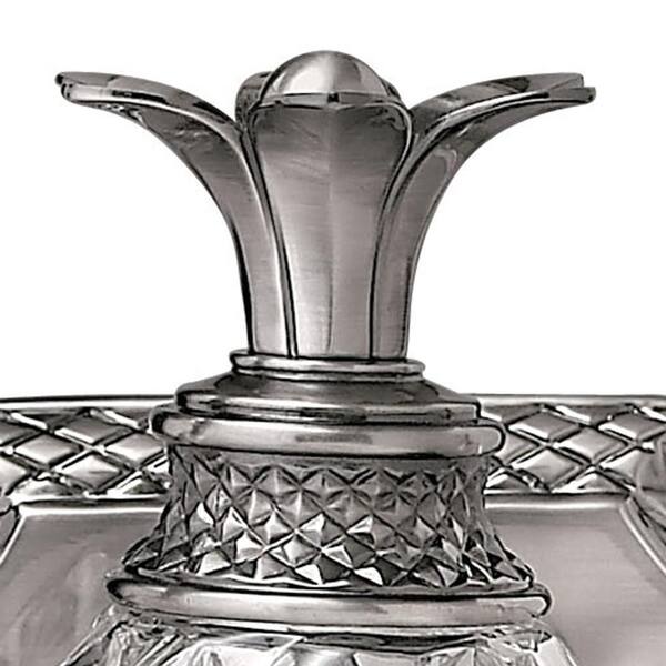 HINKLEY - Plantation 21 in. 3 Light Polished Antique Nickel Vanity Light