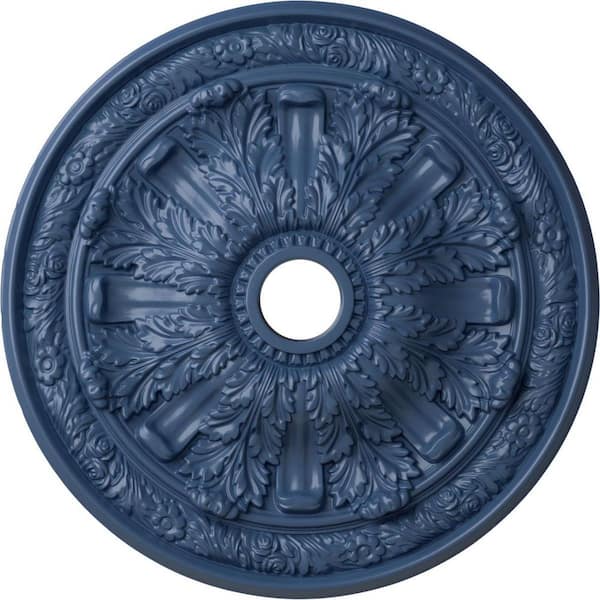 Ekena Millwork 3-1/4" x 30" x 30" Polyurethane Flagstone Ceiling Medallion, Hand-Painted Americana