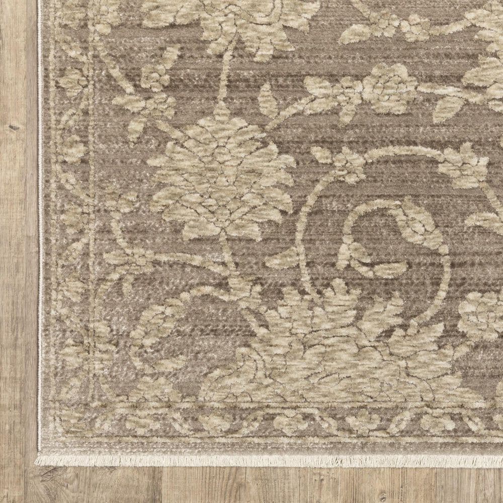 7' X 10' Yellow Ivory And Black Oriental Area Rug With Fringe price history on PriceWatchPro