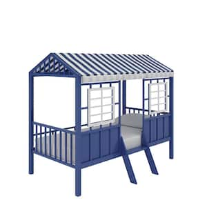 Rowan Valley White/Blue Forest Loft Bed