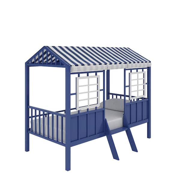 Little Seeds Rowan Valley White/Blue Forest Loft Bed