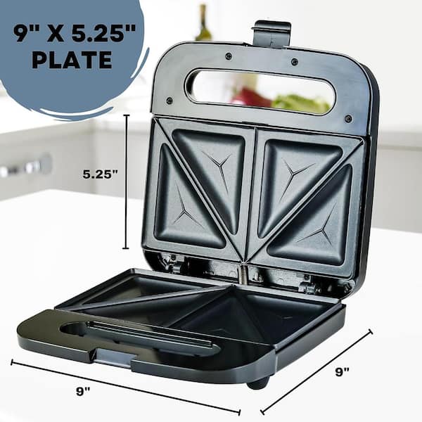 Non Stick Black Cast Iron Square Sandwich Toaster