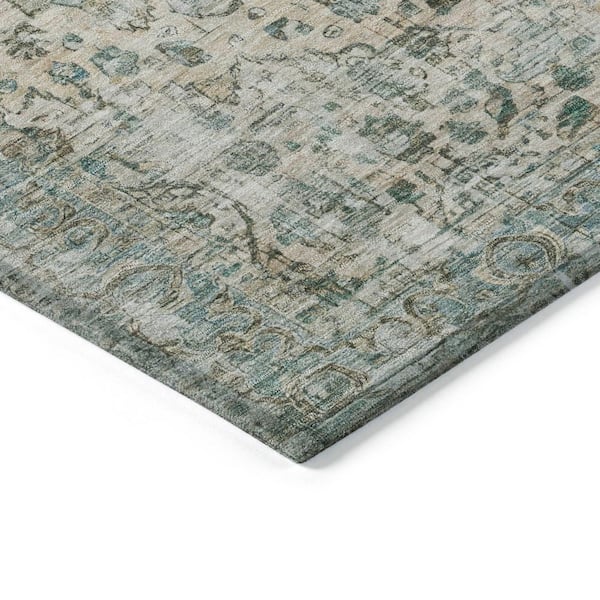 Chantille Machine Washable Indoor/Outdoor Abstract ACN1755 Sage 5 ft. x 7 ft. 6 in. Area Rug