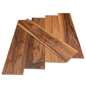 1/4 in. x 5.5 in. x 2 ft. UV Prefinished Walnut S4S Hardwood Board (5-Pack)