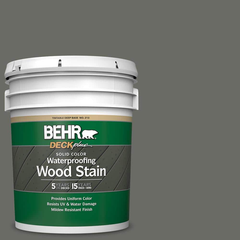 5 gal. #PPU18-18 Mined Coal Solid Color Waterproofing Exterior Wood Stain
