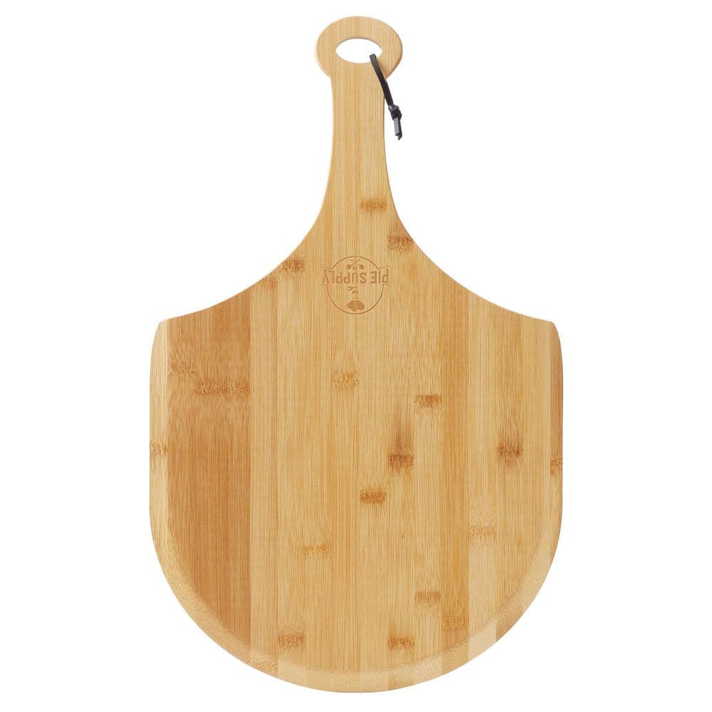 12-Inch Natural Bamboo Pizza Peel with Handle