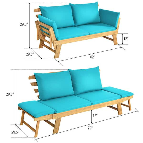 Convertible discount patio sofa