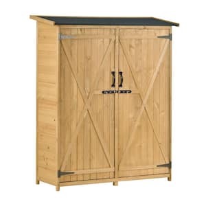 20 ft. W x 55 ft. D Outdoor Wood Storage Shed 74 sq. ft. with Double Lockable Door Tool Organizer Garden Storage Cabinet