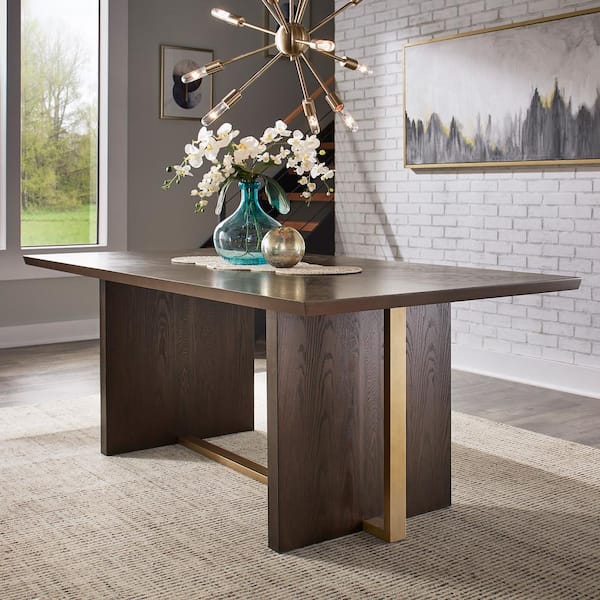 Espresso wood 2024 dining table