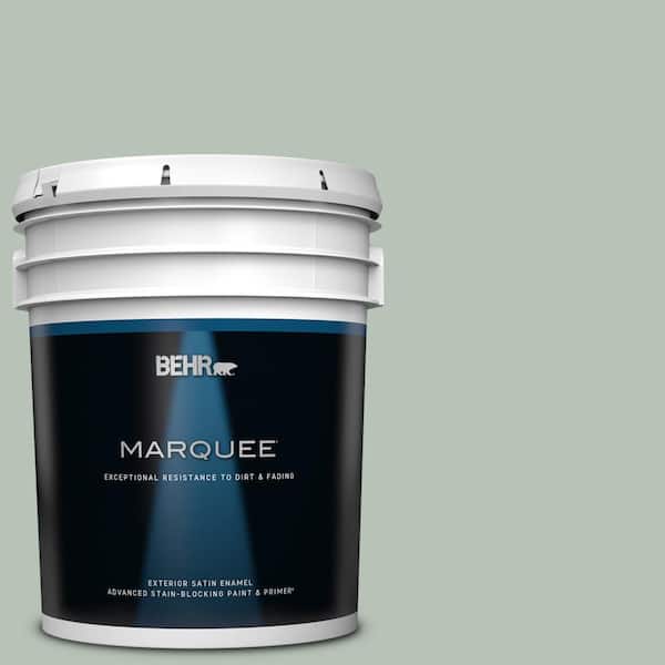 BEHR MARQUEE 5 gal. #MQ6-18 Recycled Glass Satin Enamel Exterior Paint ...