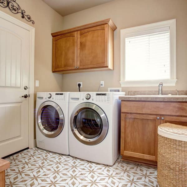 Llama Flower Loire Noce 8-5/8 in. x 9-7/8 in. Porcelain Floor and Wall Tile (11.5 sq. ft./Case)