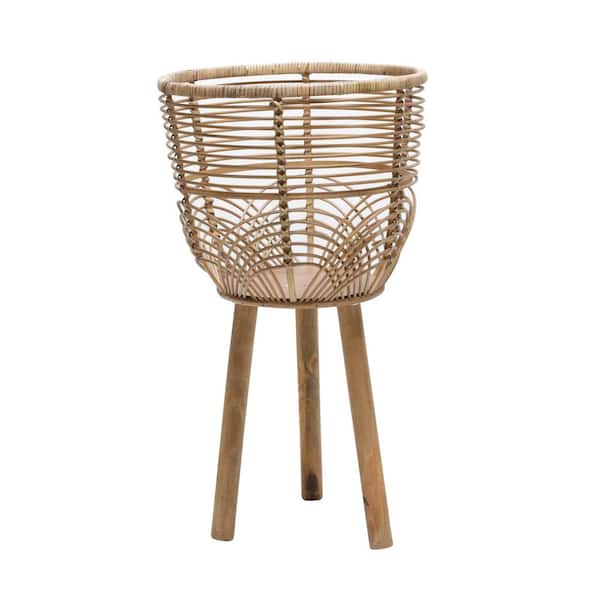 Sagebrook Home Set Of 2 Wicker Planters 15052 Sagebrook Home Set Of 2 Wicker Planters 15052