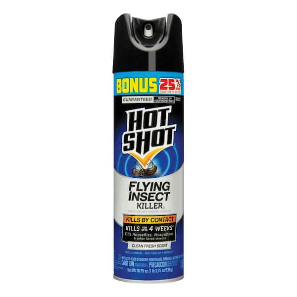 Hot Shot 18.75 oz. Flying Insect Killer Aerosol Spray Clean Fresh Scent