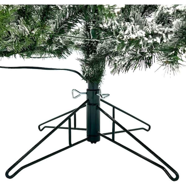 Fraser Hill Farm 7.5-ft. Pre-Lit Mountain Pine Snow Flocked