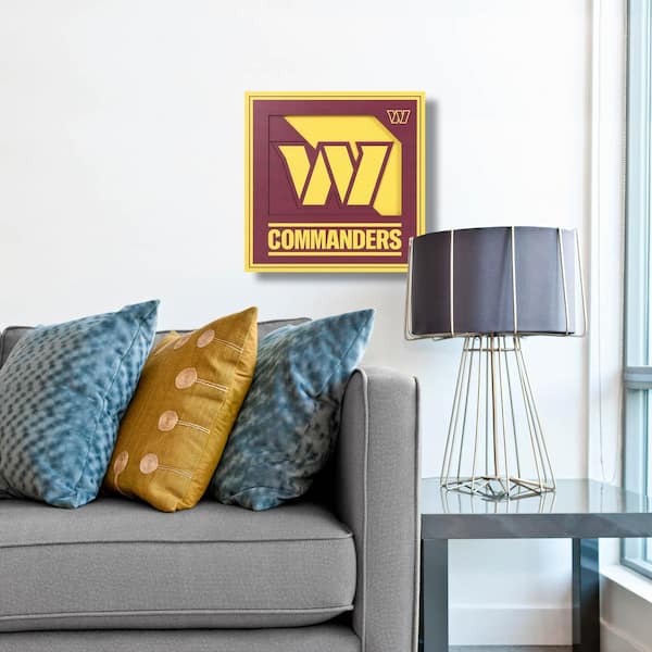 YouTheFan NFL Washington Commanders 3D Logo Series Wall Art - 12x12 3704077  - The Home Depot