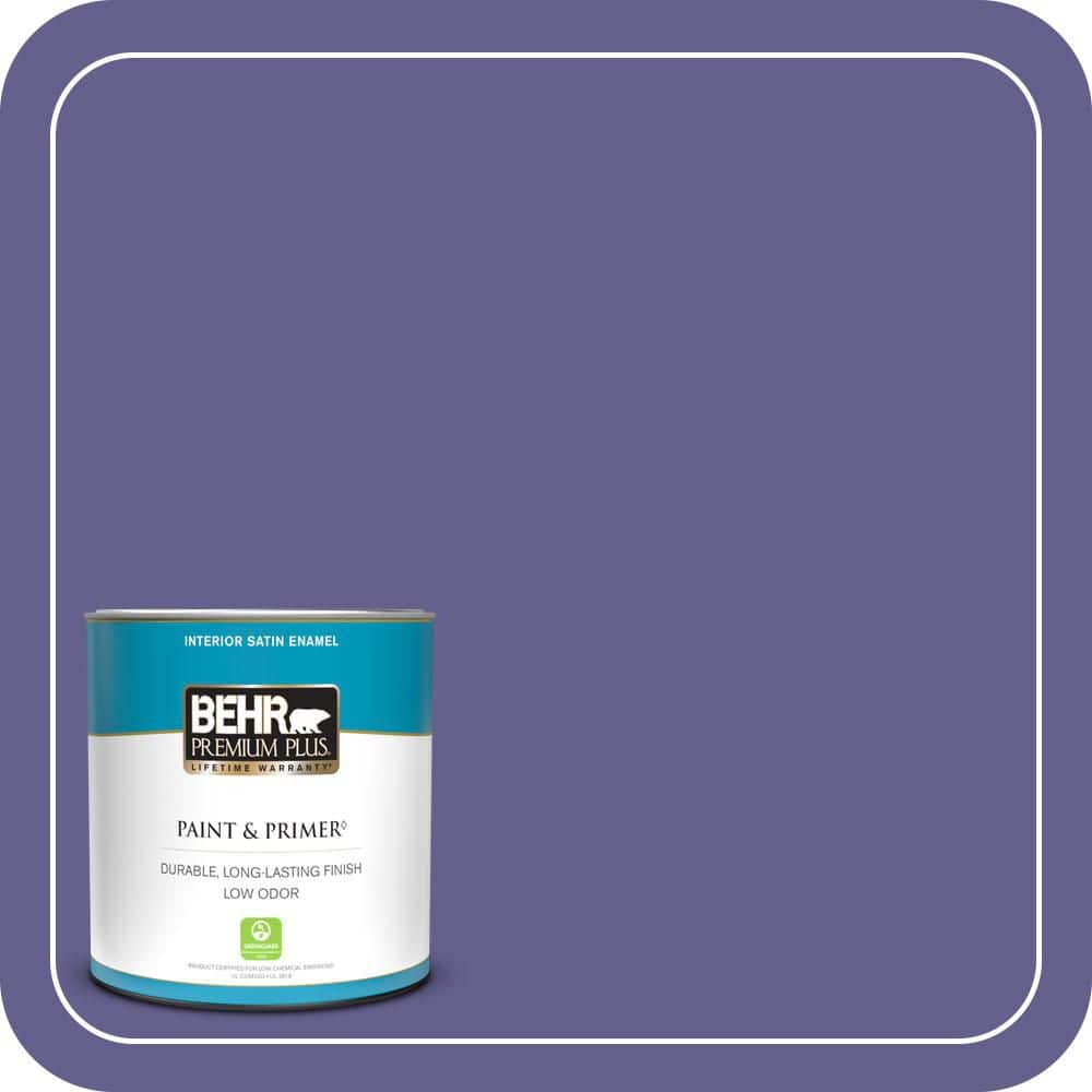 1 qt. #S-G-630 Majestic Purple Satin Enamel Low Odor Interior Paint & Primer price history on PriceWatchPro