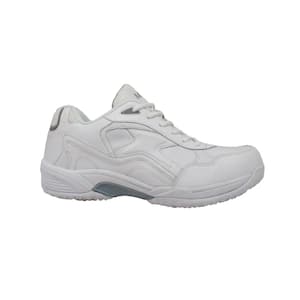 Men's Uniform Slip Resistant Athletic Shoes - Steel Toe - White Size 9.5(W)