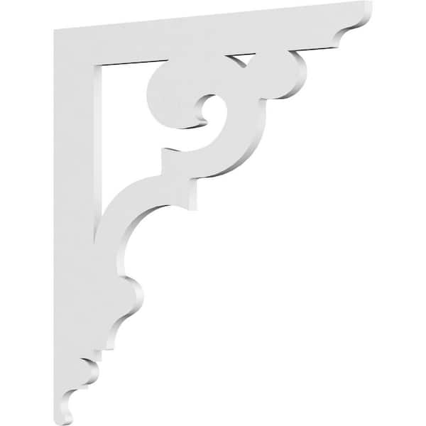 Ekena Millwork 5/8 in. W x 18 in. H x 18 in. D PVC Robin Bracket