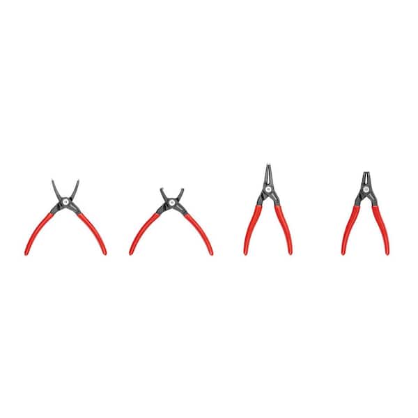 5 in. Internal and External Retaining Ring Pliers Set, 4-Piece (0.037 in. Tips)