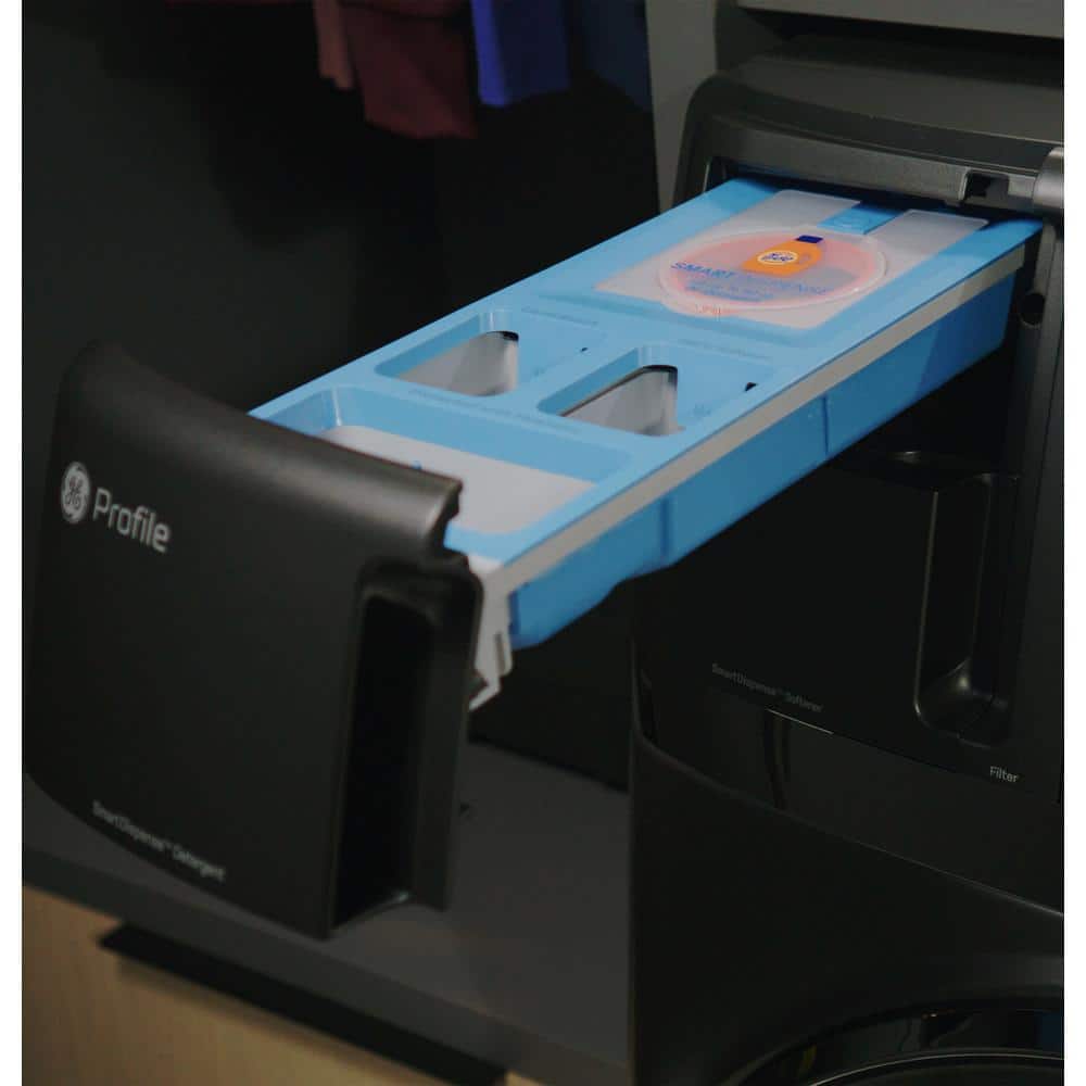 Black 4.8 Cu. Ft. Smart Electric Washer/Dryer Combo