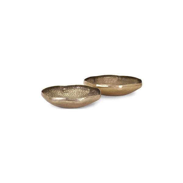 null Valton 3 in. and 4 in. Copper Decorative Bowls (Set of 2)