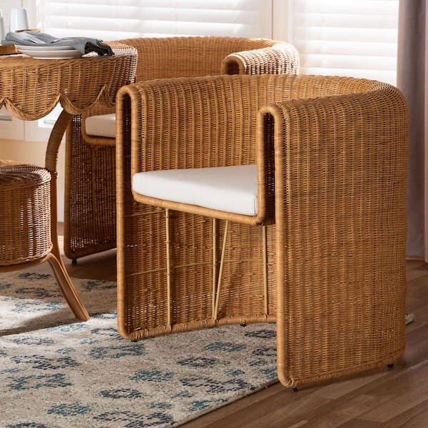 Carina Light Honey Rattan Dining Chair