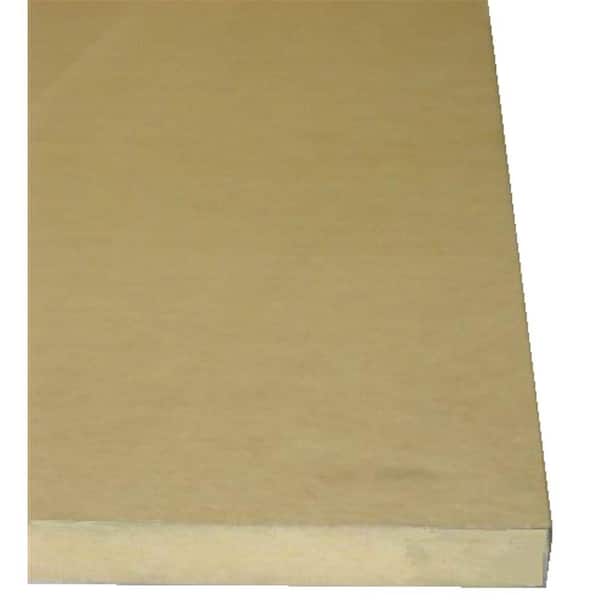 Unbranded 3/4 in. x 12 in. x 4 ft. Square-Edge Shelving MDF Board