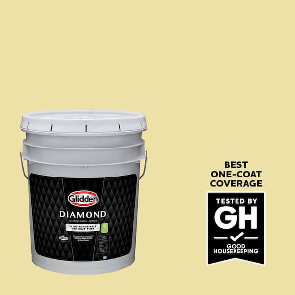 Glidden Diamond 5 gal. PPG1107-3 Turning Oakleaf Eggshell Interior Paint with Primer