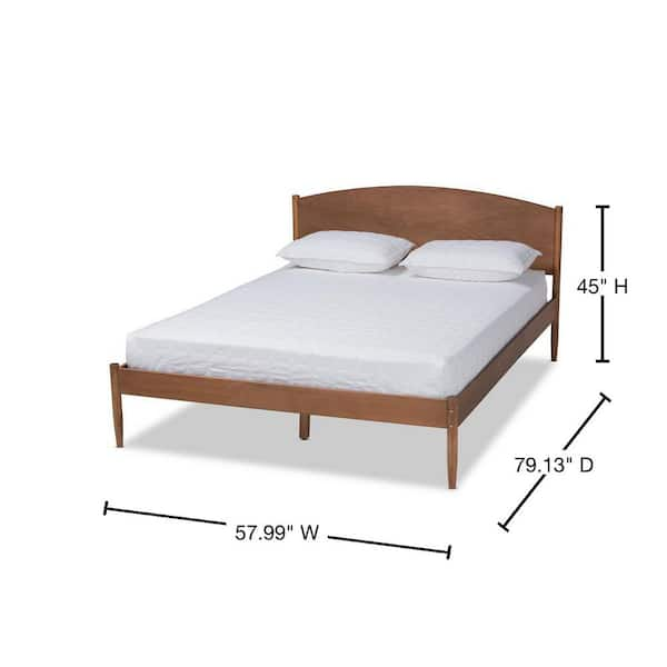 Baxton Studio Leanora Ash walnut Full Platform Bed 159 9845 HD