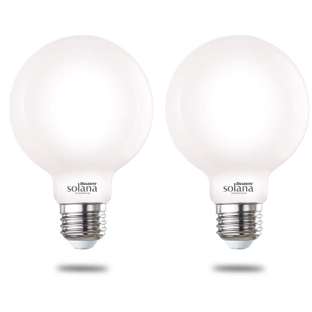 60 Watt Equivalent G25 with Medium Screw Base E26 in Milky Finish Dimmable 