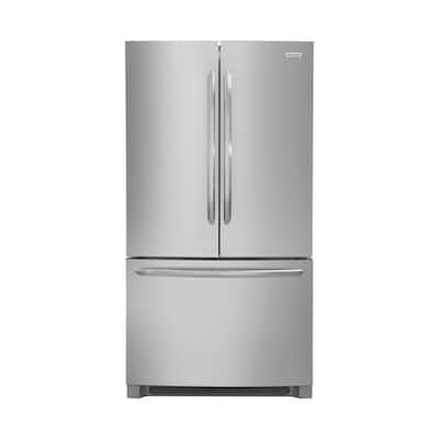 27.6 cu. ft. Non-Dispenser French Door Refrigerator in Smudge-Proof Stainless Steel