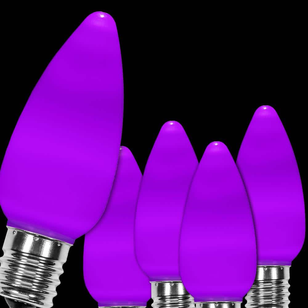 OptiCore C9 LED Purple Smooth/Opaque Shatter-Resistant Replacement Light Bulbs (25-Pack) price history on PriceWatchPro