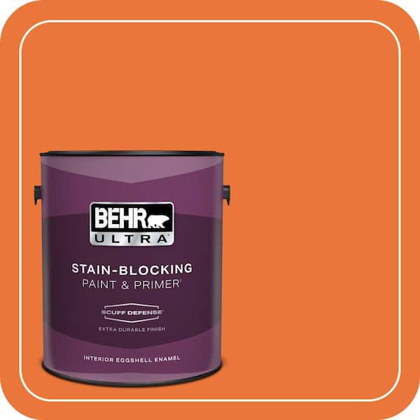 BEHR ULTRA 1 gal. Home Decorators Collection #HDC-MD-27 Tart Orange Extra Durable Eggshell Enamel Interior Paint & Primer
