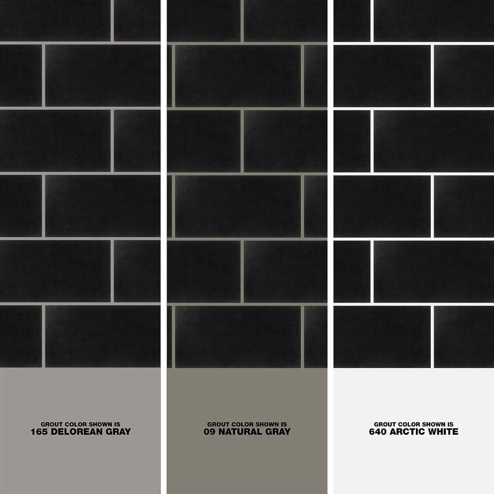 Large Format Black Matte Rectified Porcelain Wall & Floor Tile