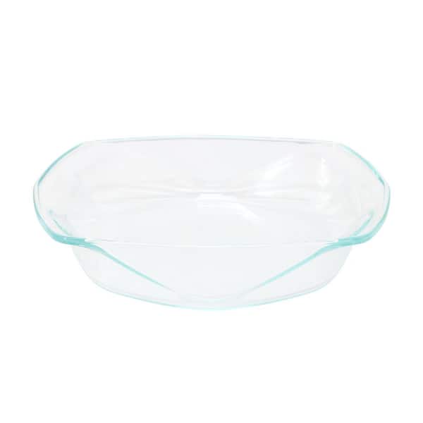 Carnegie Hill 12 in. x 10 in. x 2.6 in. Tempered Glass Roaster Pan with Built-in Handles